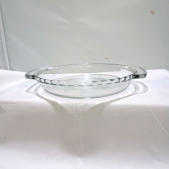 Vintage Anchor Hocking Fire King 50th Anniversary 9” Plate – Made in USA – Clear - Picture 1 of 2